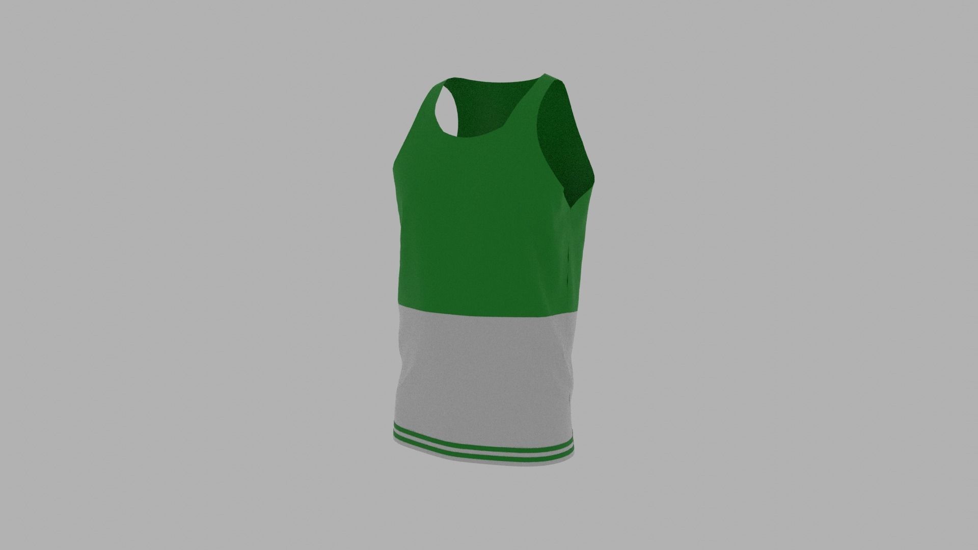 Tank Top Low-poly 3D model_2