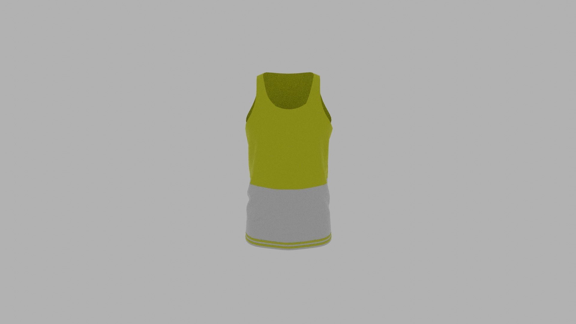 Tank Top Low-poly 3D model_5