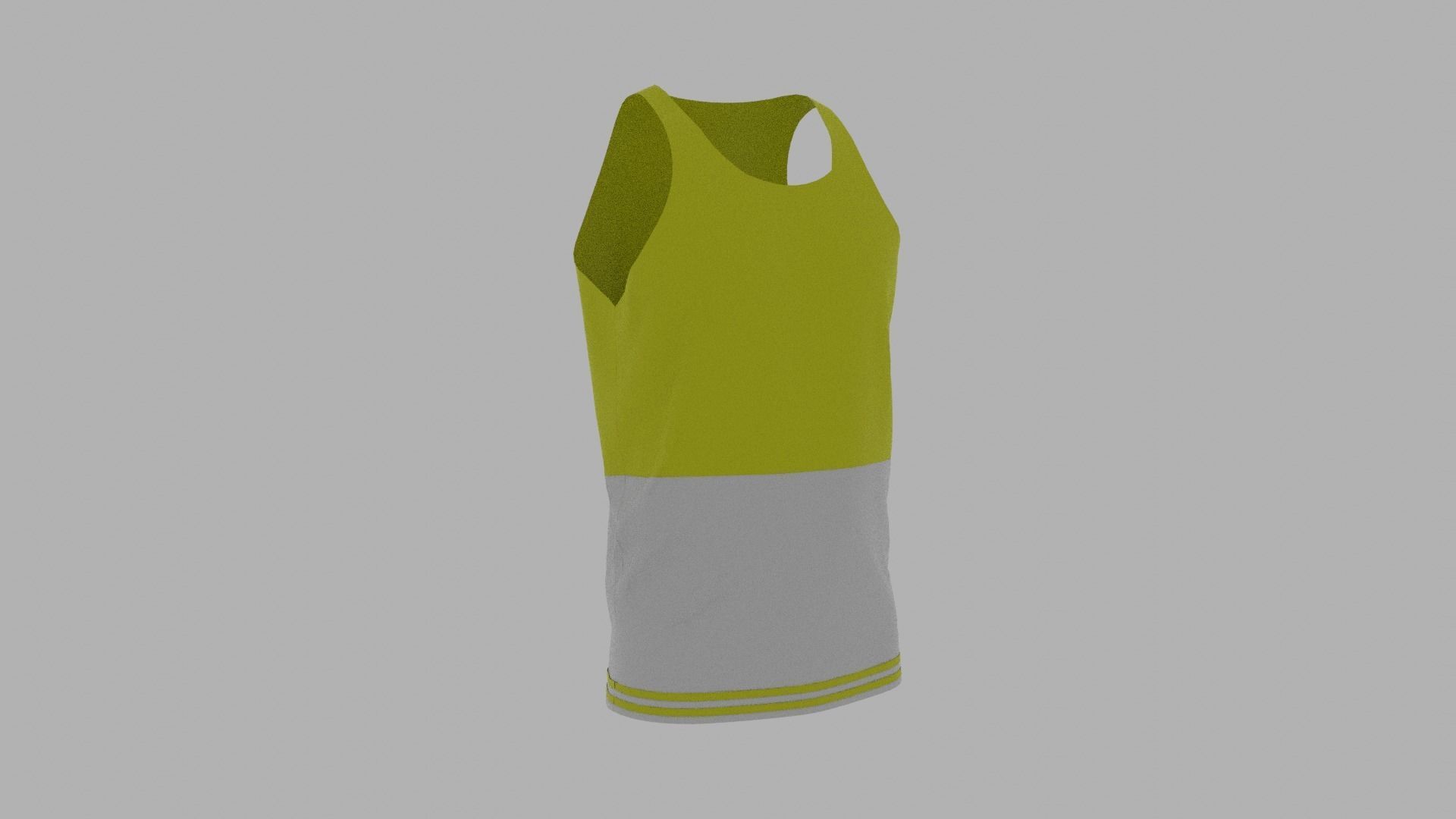 Tank Top Low-poly 3D model_3