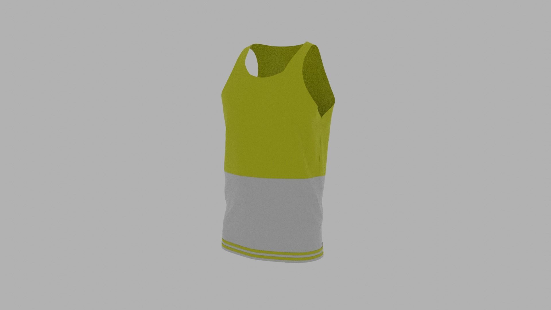 Tank Top Low-poly 3D model_2