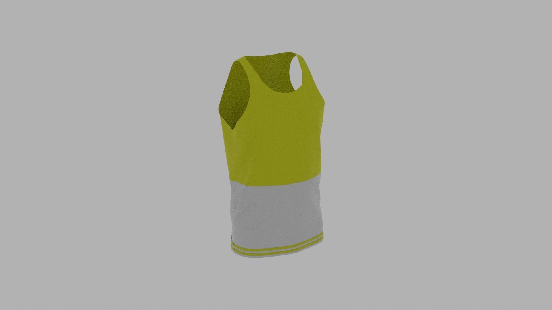 Tank Top Low-poly 3D model_4