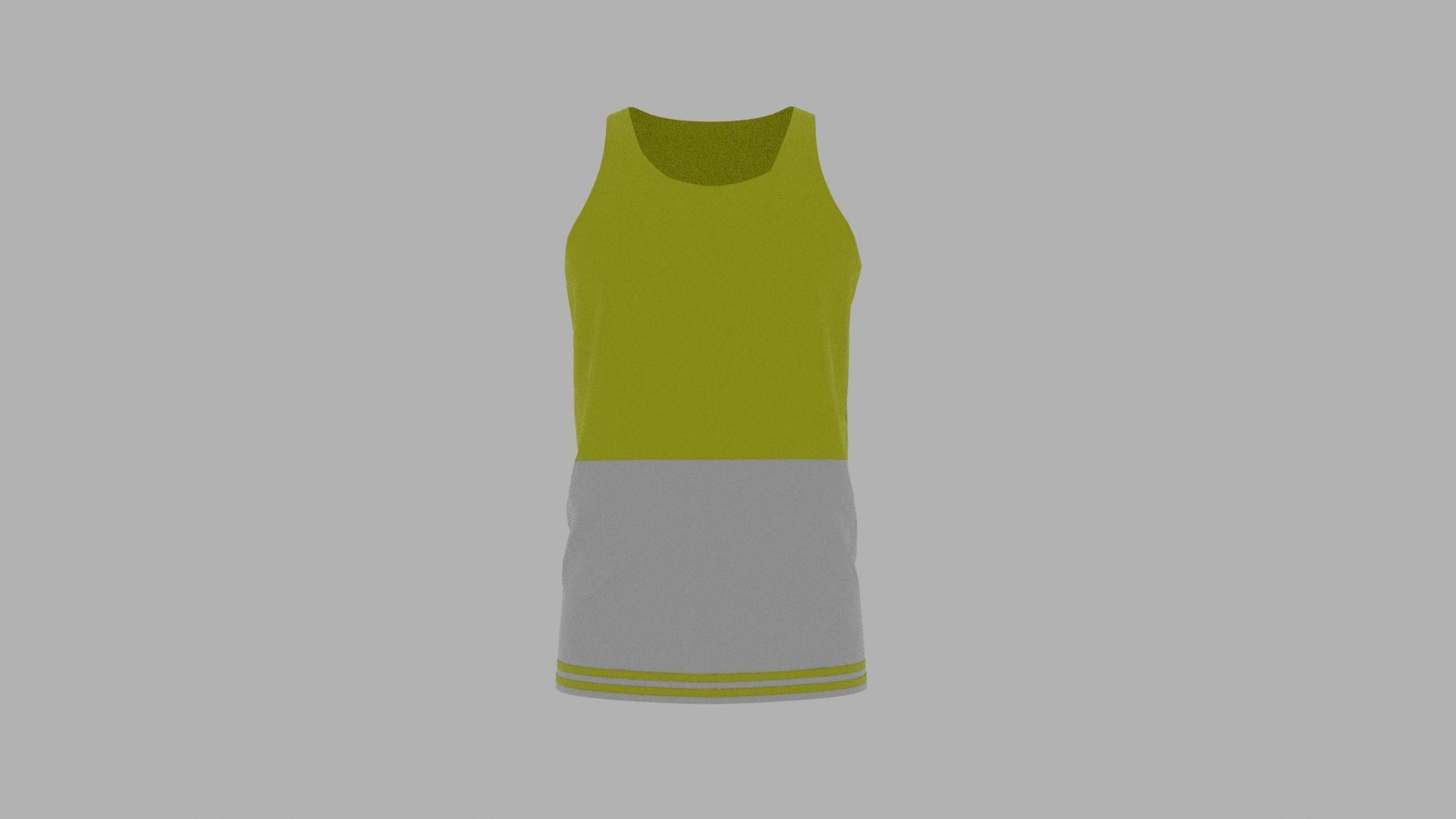 Tank Top Low-poly 3D model_1