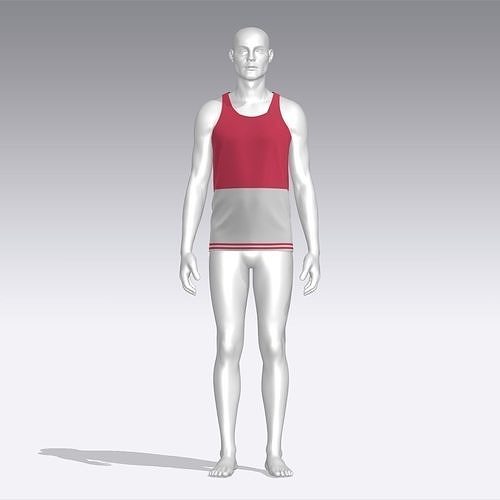 Tank Top Low-poly 3D model