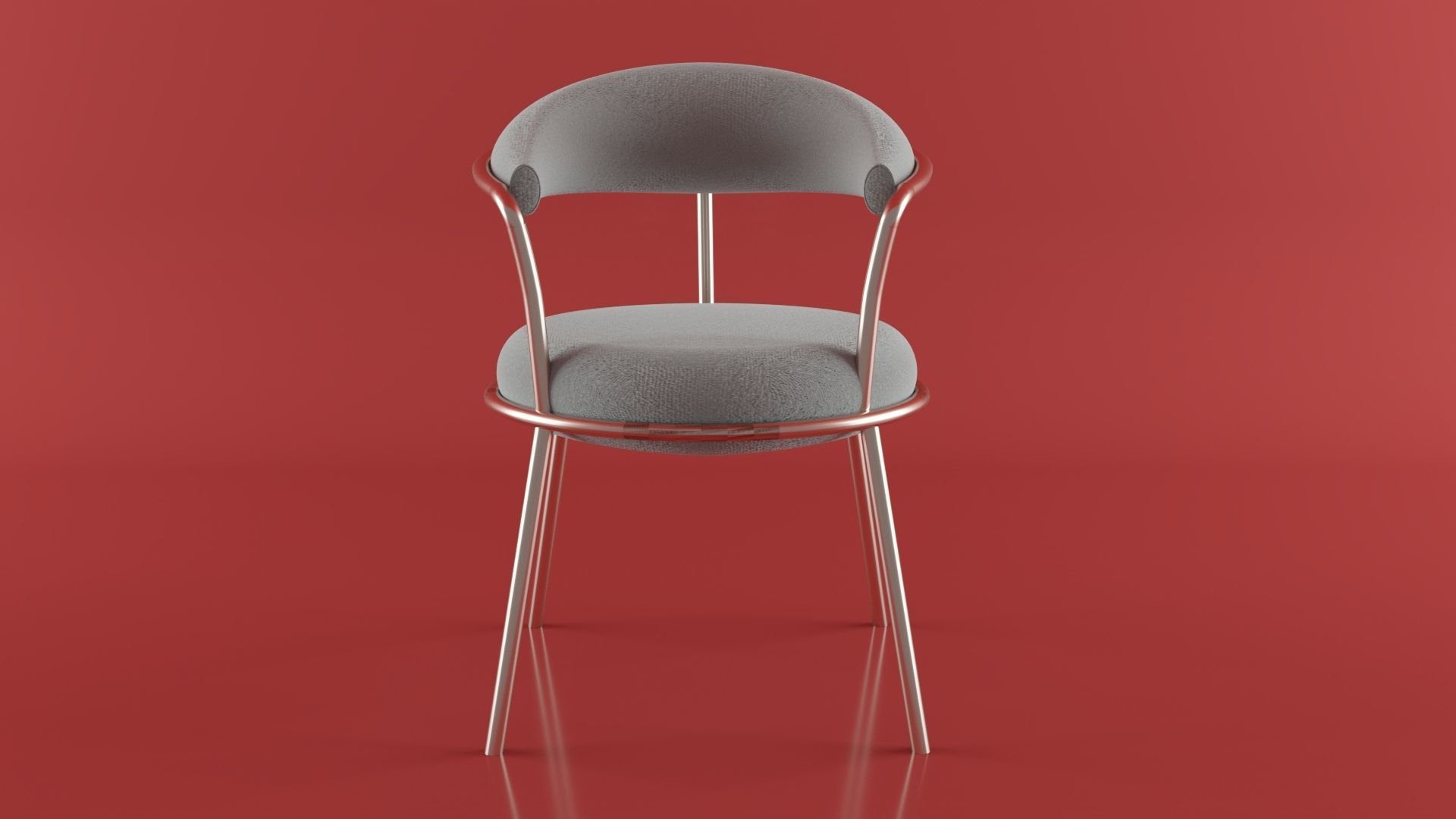 Marble Table and Chair 3D model_6