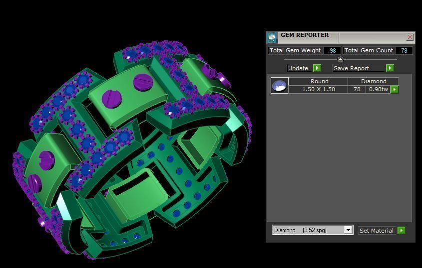 Rings 3D print model_4