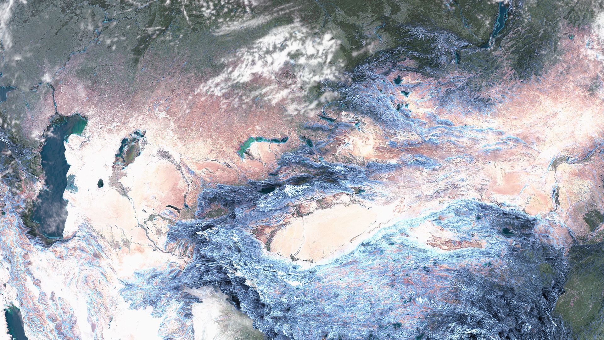 Earth in space elements furnished 3D model_5