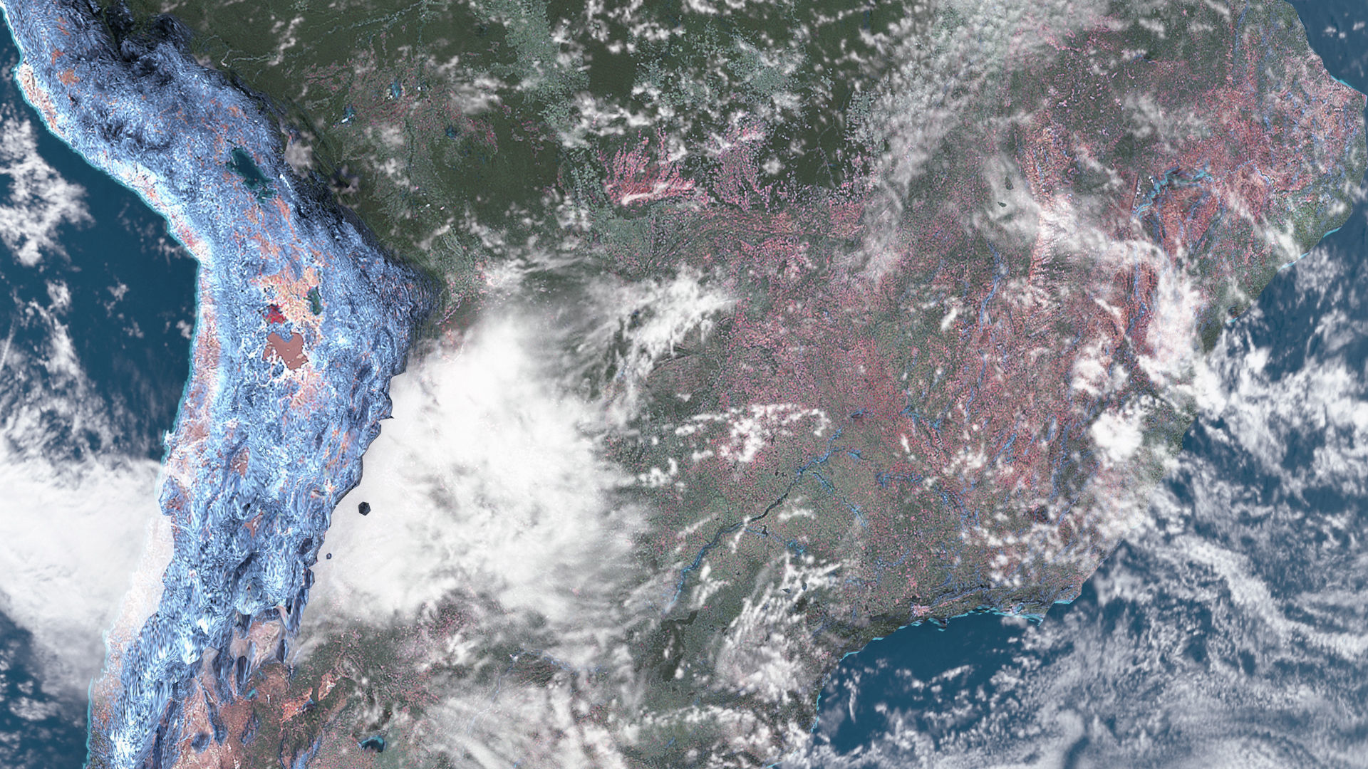 Earth in space elements furnished 3D model_7