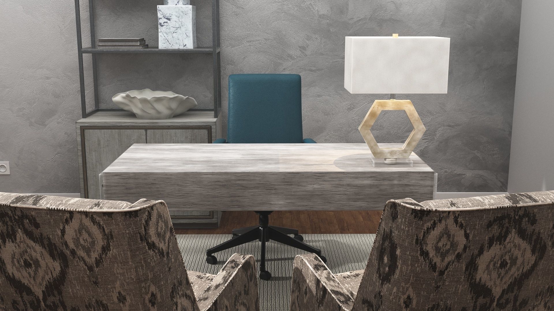 Ethan Allen Productive workflow home office 3D model_2