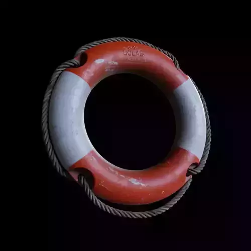 Lifebuoy 3D model life preserver