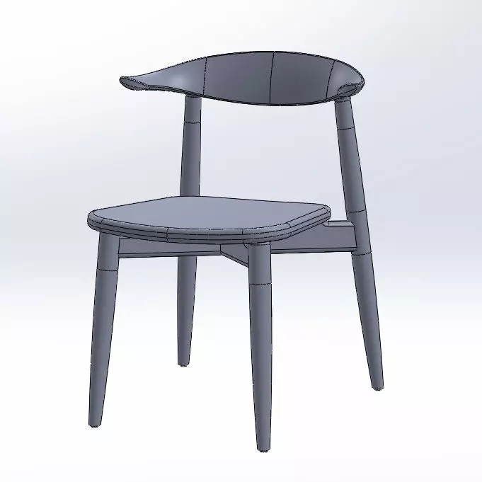 Eagean Stacking Chair 3D model_0