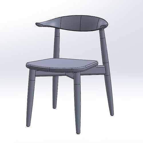 Eagean Stacking Chair 3D model