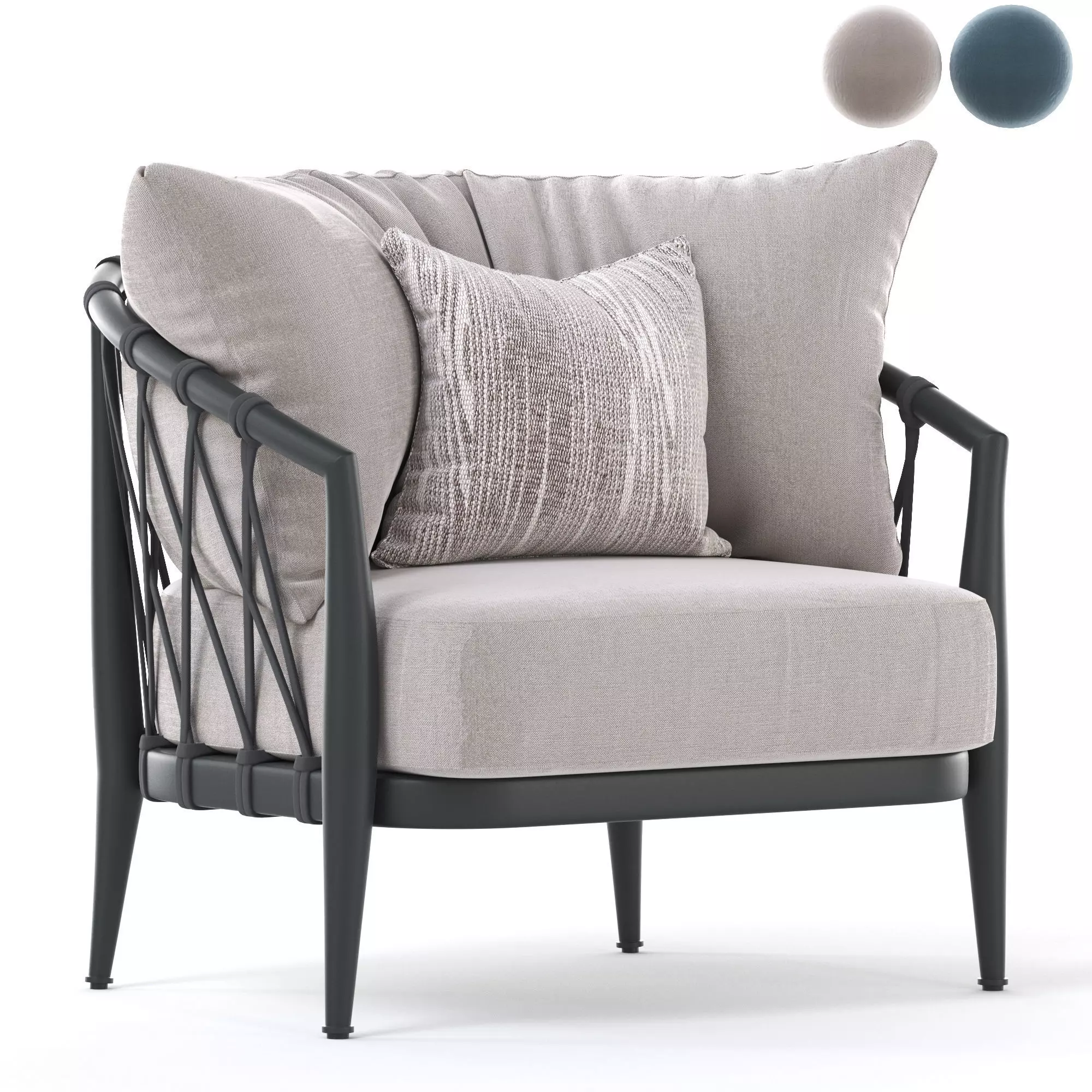 Erica Armchair Low-poly 3D model