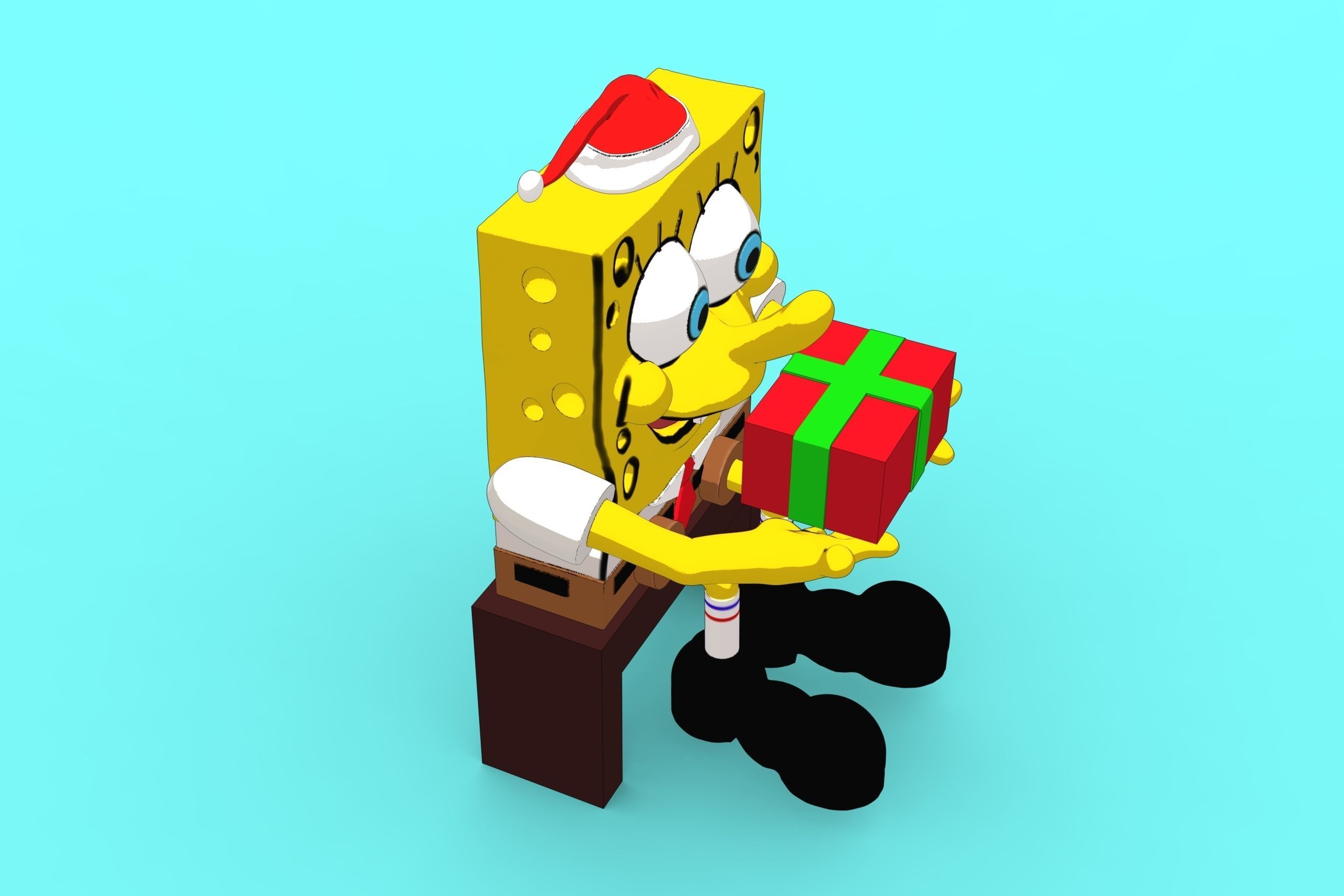 SpongeBob Christmas 3D print model_4