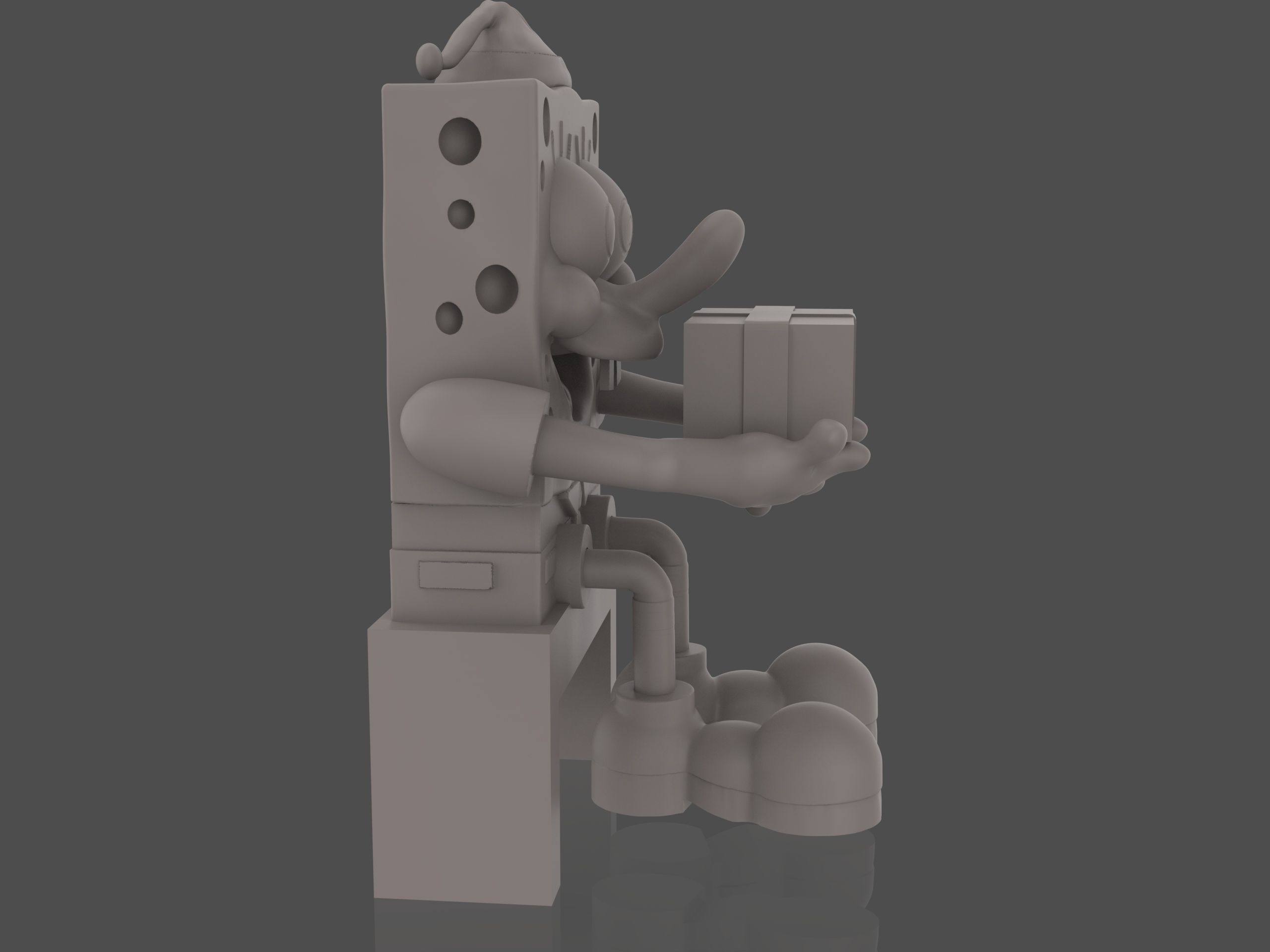 SpongeBob Christmas 3D print model_11