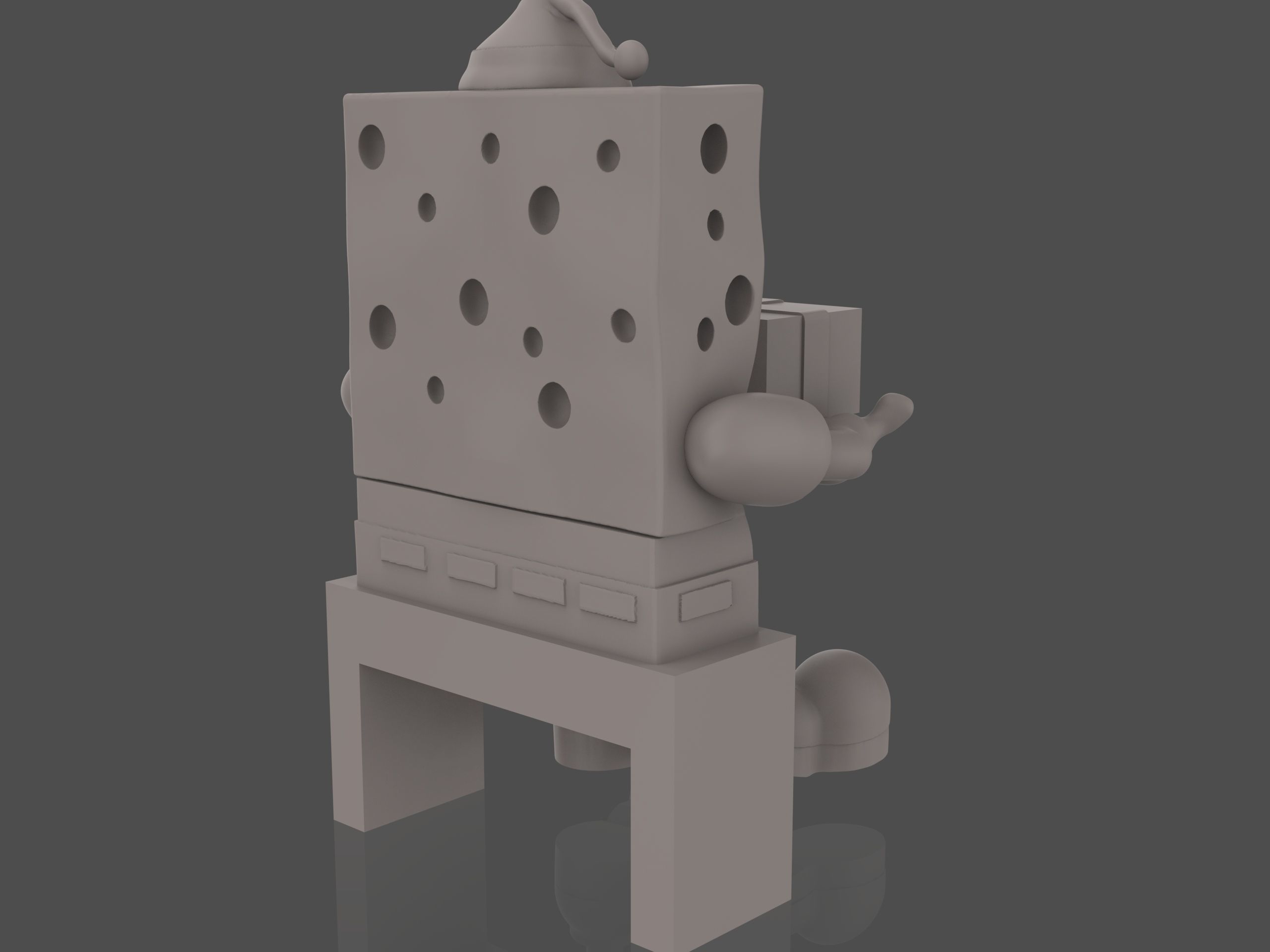 SpongeBob Christmas 3D print model_13