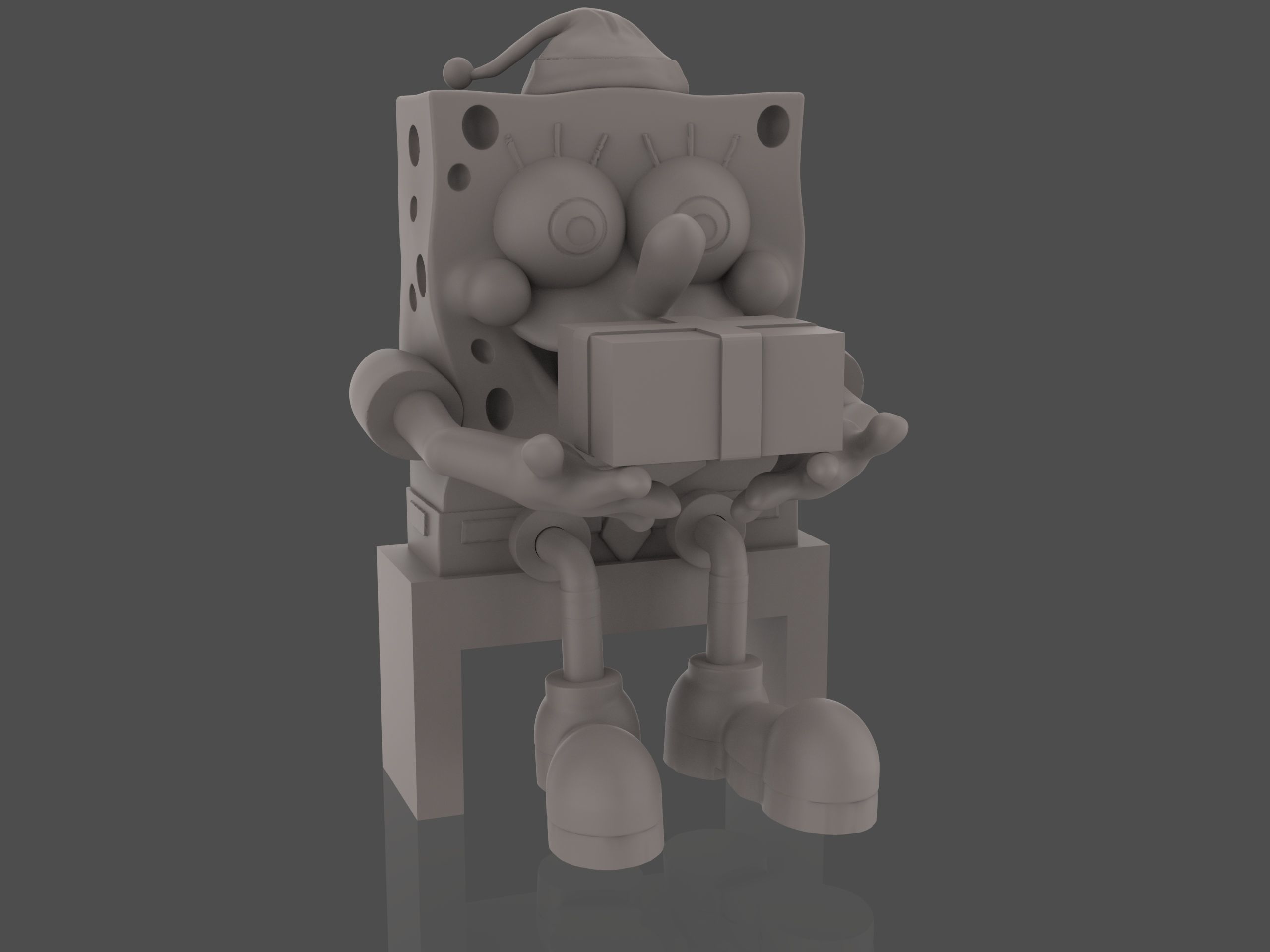 SpongeBob Christmas 3D print model_10