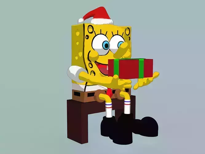 SpongeBob Christmas 3D print model