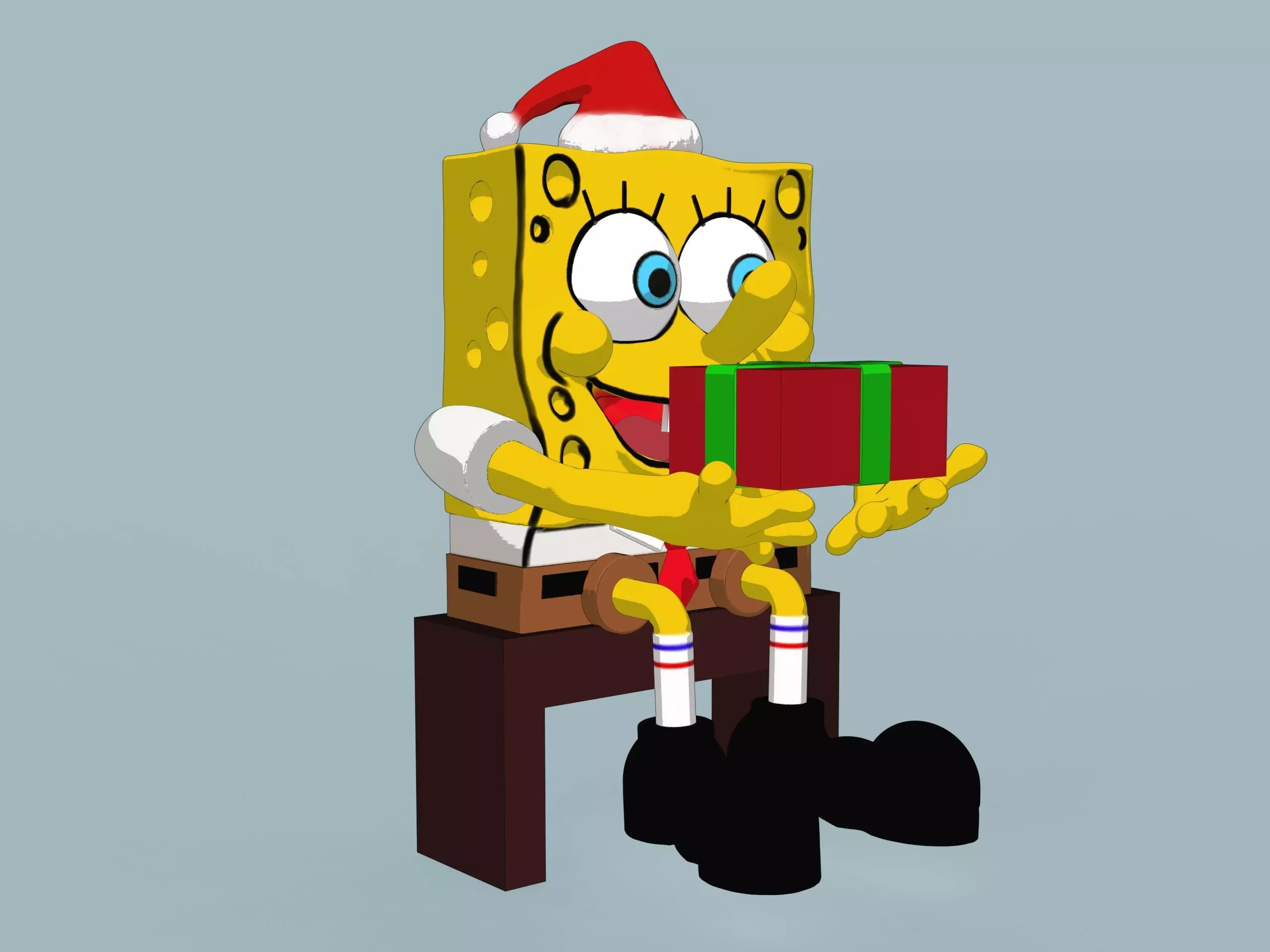 SpongeBob Christmas 3D print model_0
