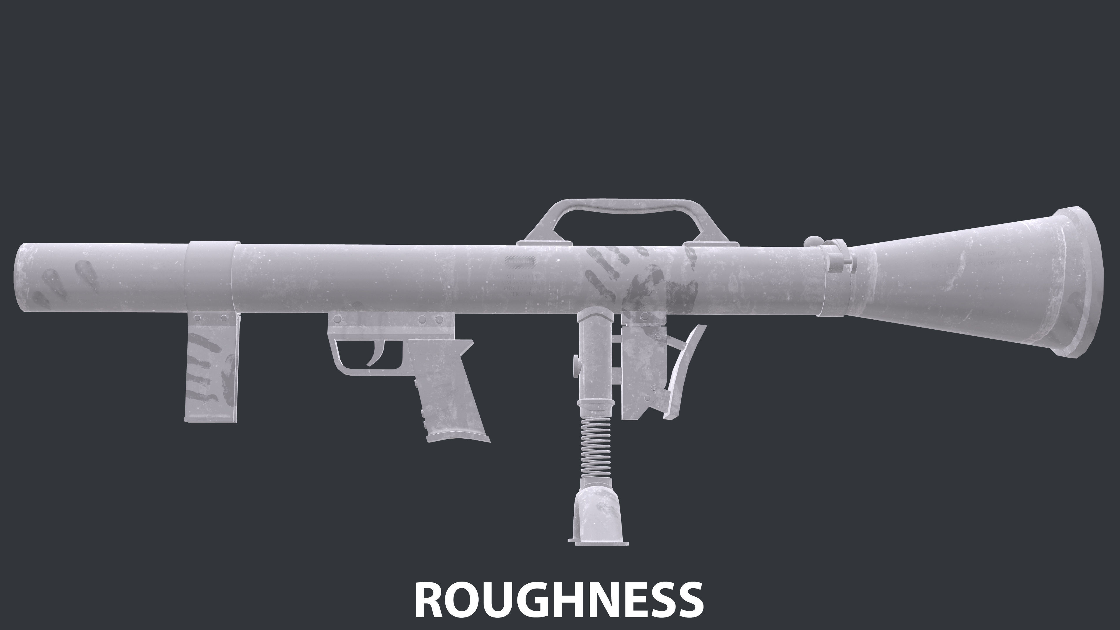 Rocket Launcher Game Ready 5   Low-poly 3D model_13