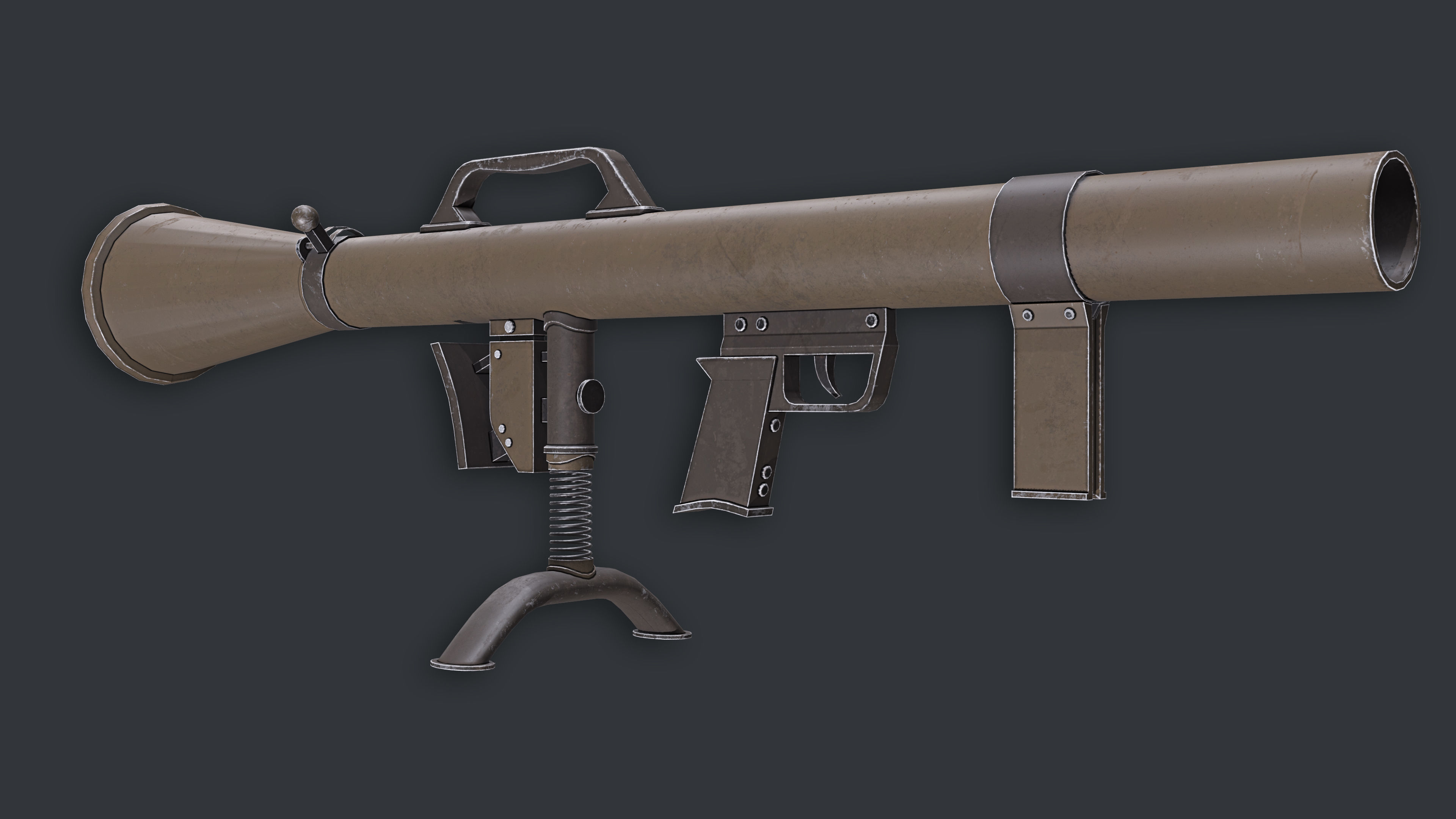 Rocket Launcher Game Ready 5   Low-poly 3D model_4