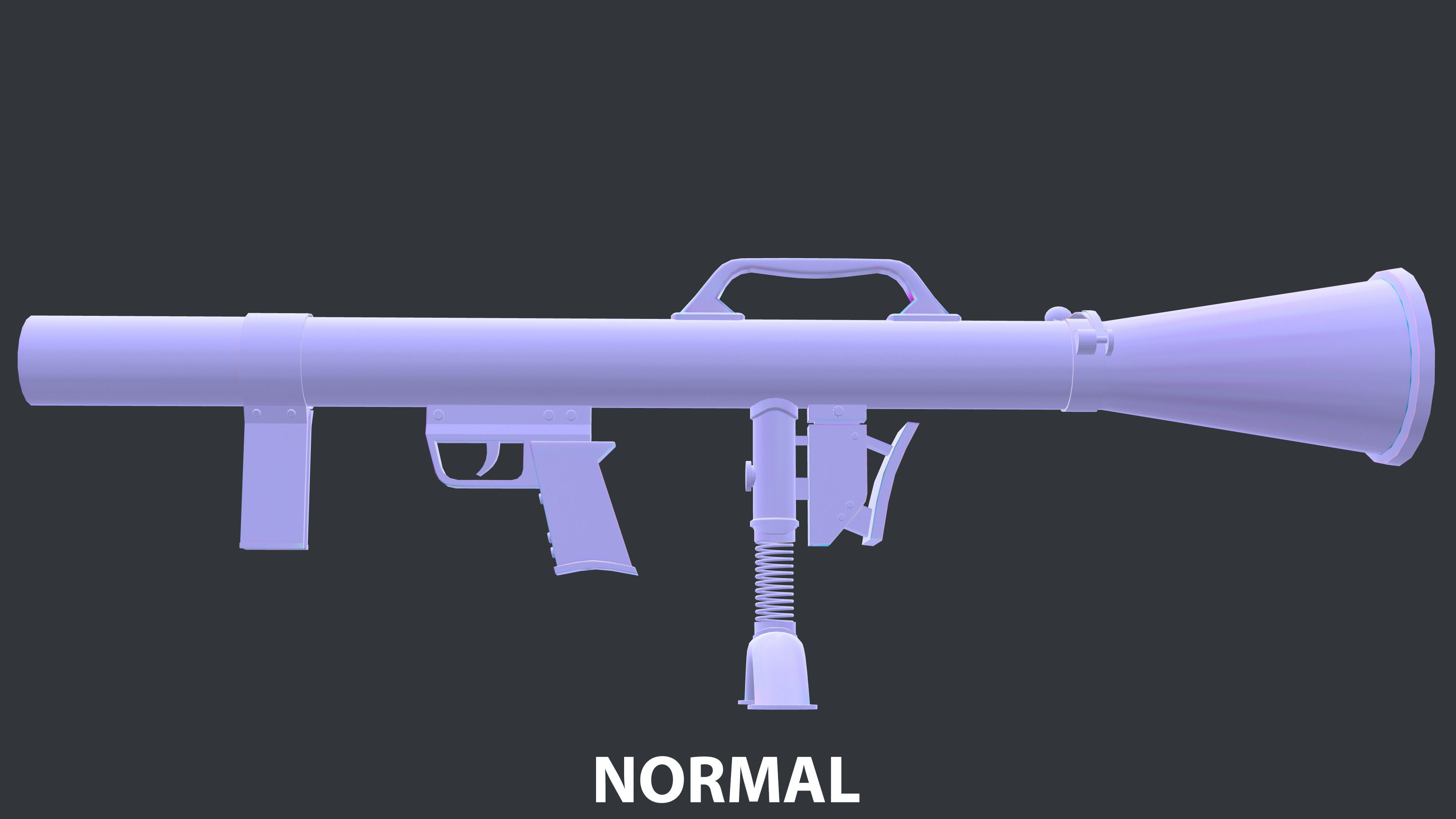 Rocket Launcher Game Ready 5   Low-poly 3D model_9