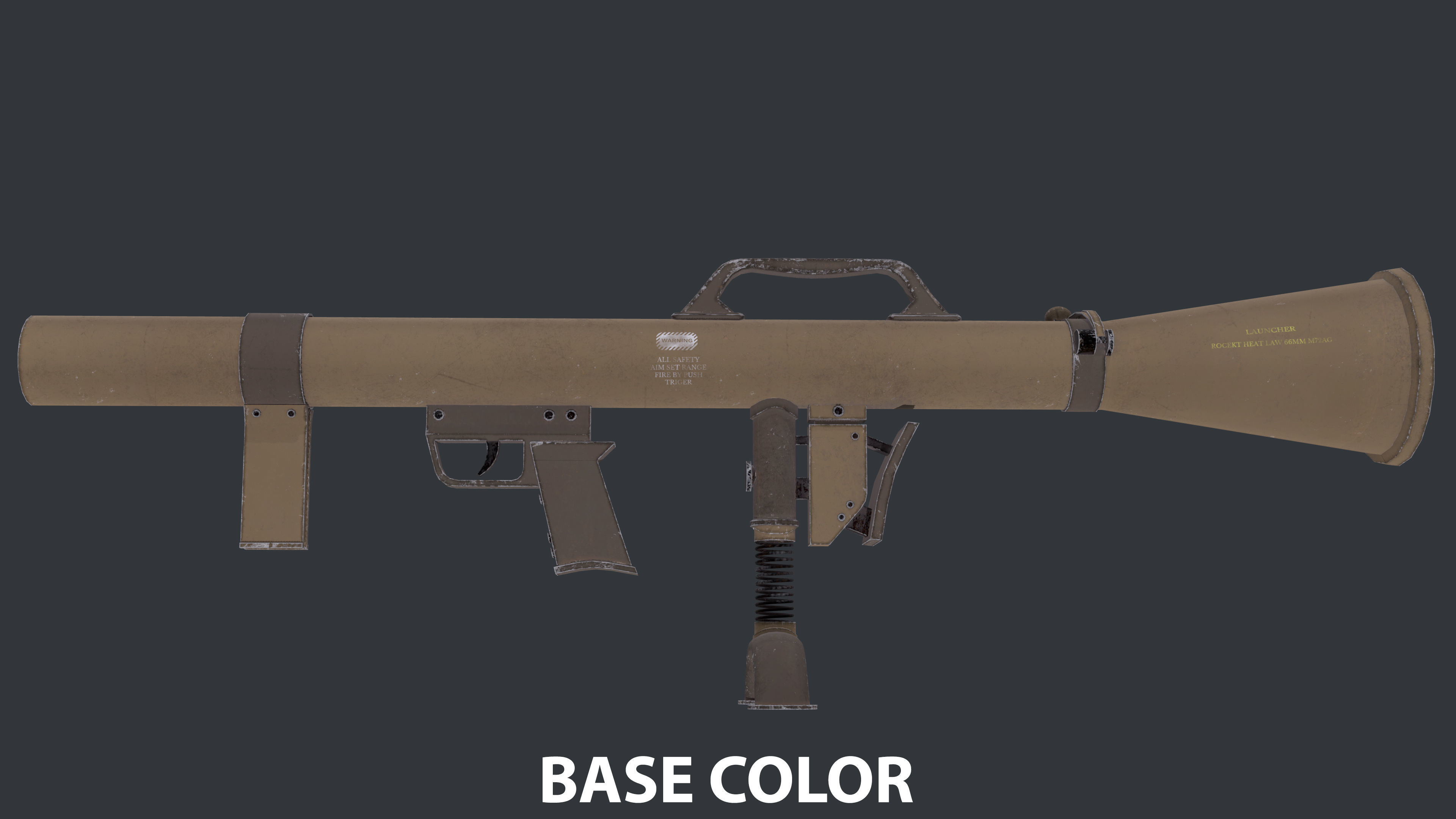 Rocket Launcher Game Ready 5   Low-poly 3D model_10