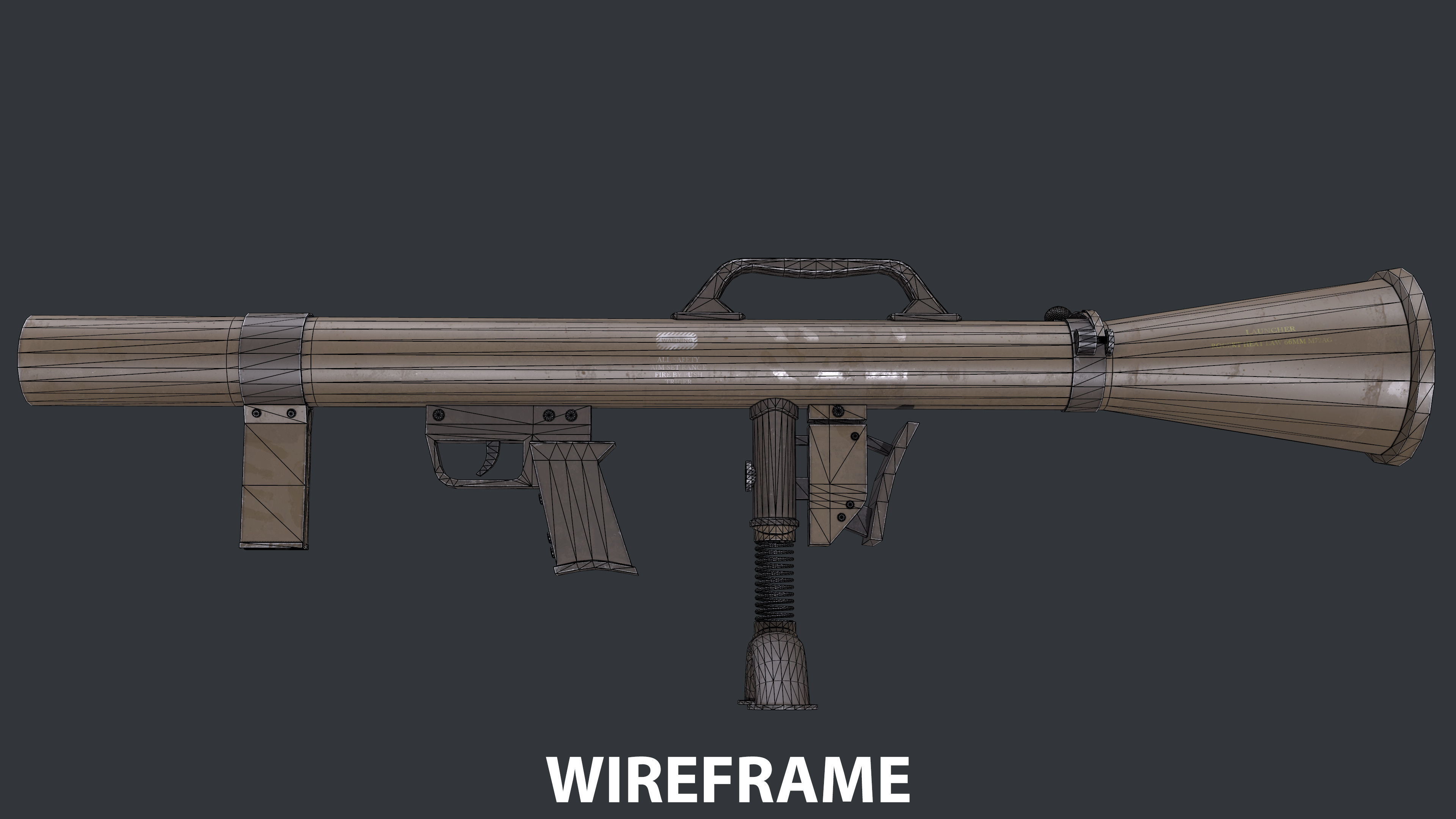 Rocket Launcher Game Ready 5   Low-poly 3D model_11