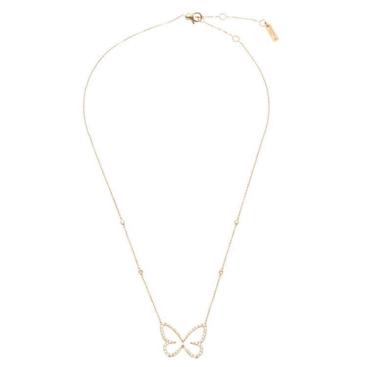 YD283 butterfly necklace in sterling silver 3D print model_15