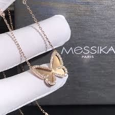 YD283 butterfly necklace in sterling silver 3D print model_14