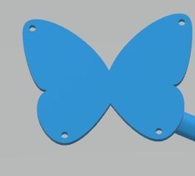 YD283 butterfly necklace in sterling silver 3D print model_16