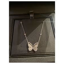 YD283 butterfly necklace in sterling silver 3D print model_13