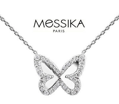 YD283 butterfly necklace in sterling silver 3D print model_21