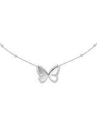 YD283 butterfly necklace in sterling silver 3D print model_9