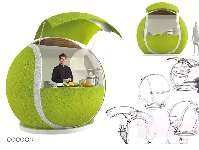 tennis ball bar 3d model