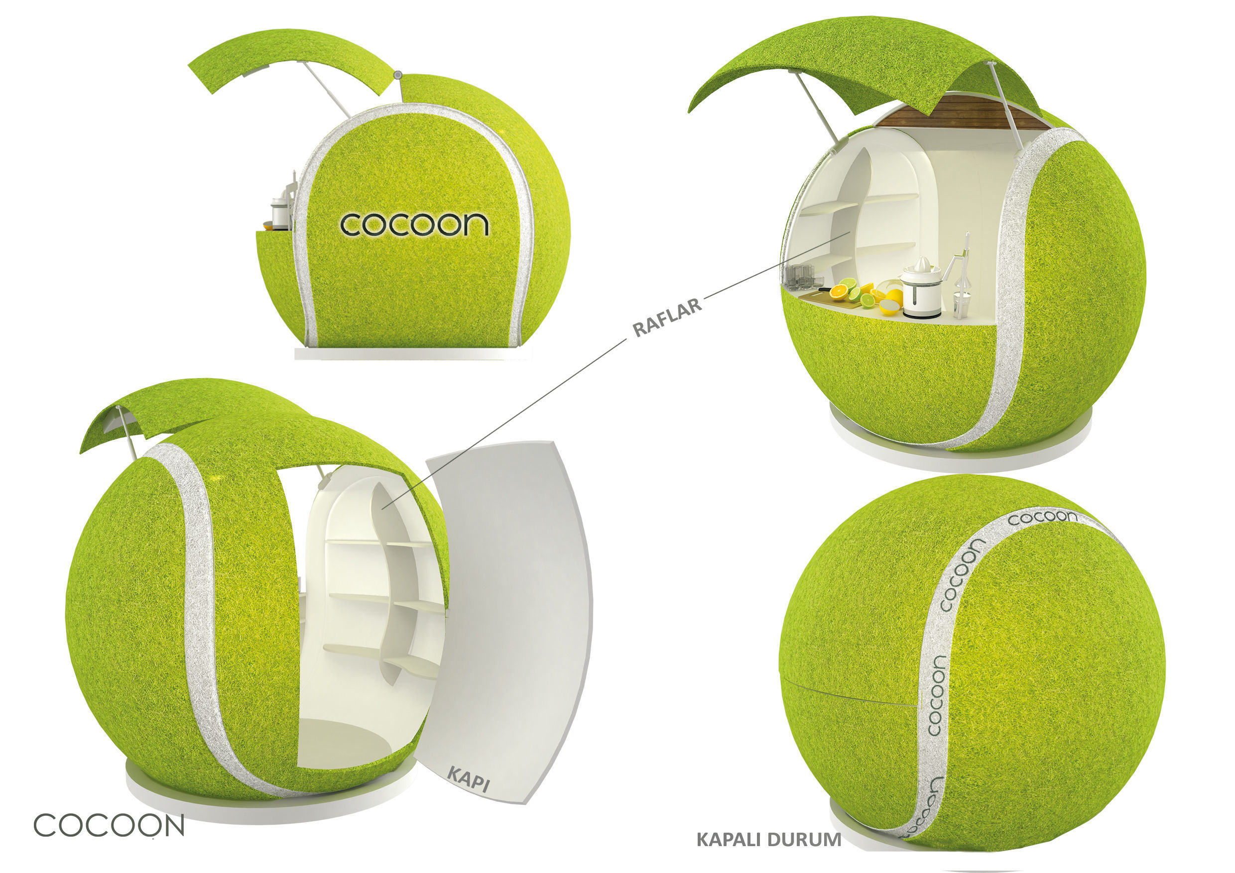 tennis ball bar 3d model 3D model_1