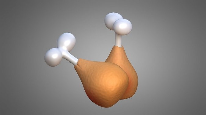chicken drumstick 3D model