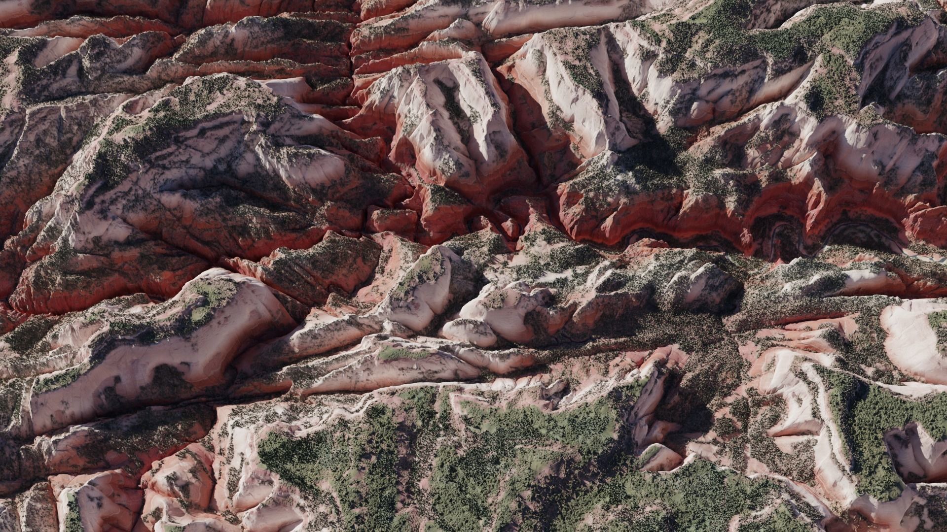 Zion National Park Low-poly 3D model_5