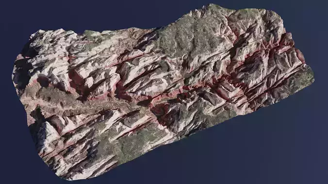 Zion National Park Low-poly 3D model