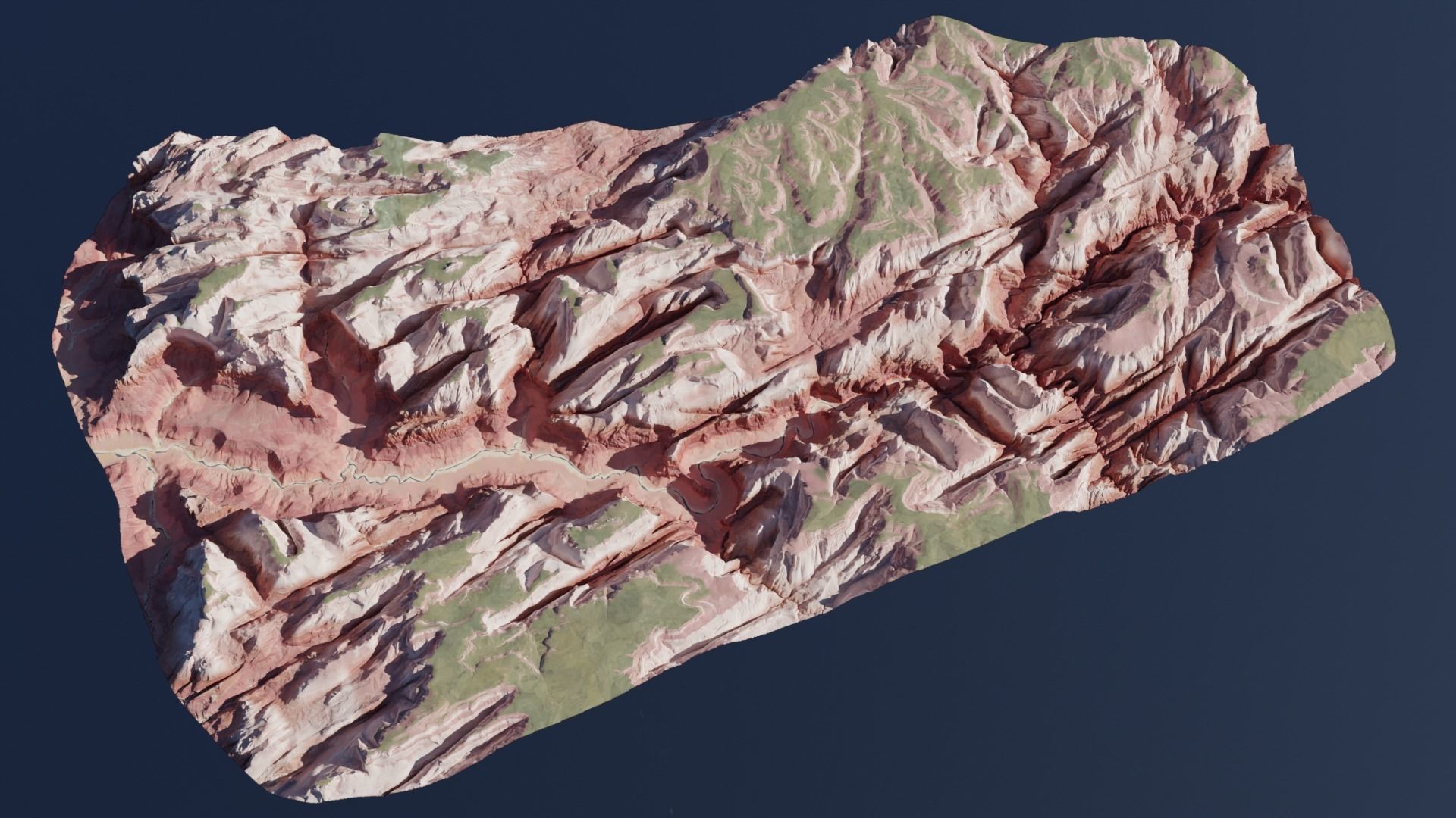Zion National Park Low-poly 3D model_2