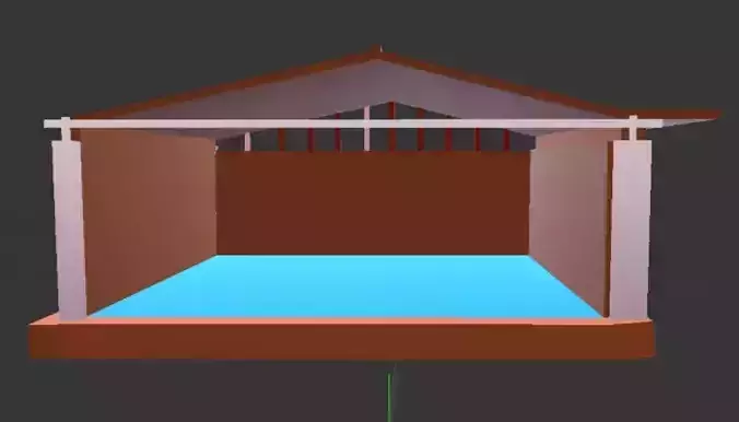 Warehouse 3d model with texture 