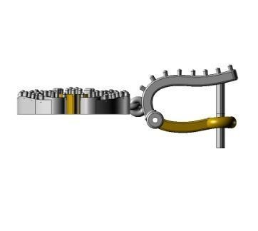 YD285 lever with handle 3D print model_2