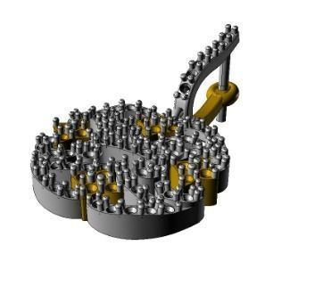 YD285 lever with handle 3D print model_3