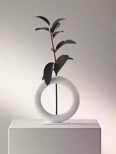 Ring Up with Leaves 3D model