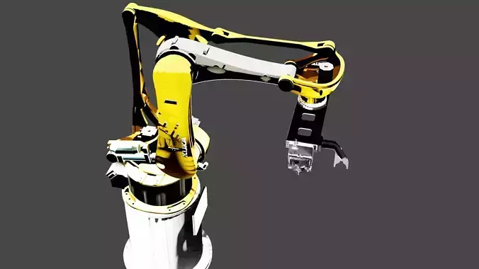 Rigged KUKA arm-robot  Free low-poly 3D model Rigged KUKA arm-robot  Free low-poly 3D model