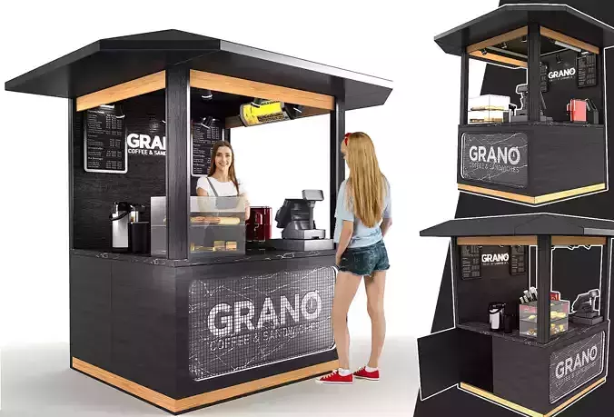 Cafe Bar New design 3d model