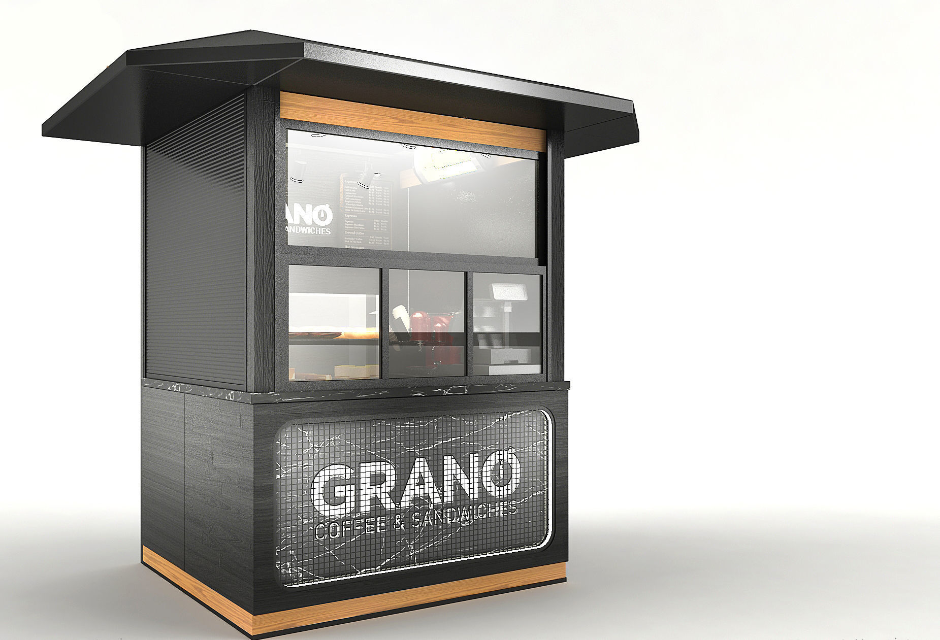 Cafe Bar New design 3d model 3D model_7