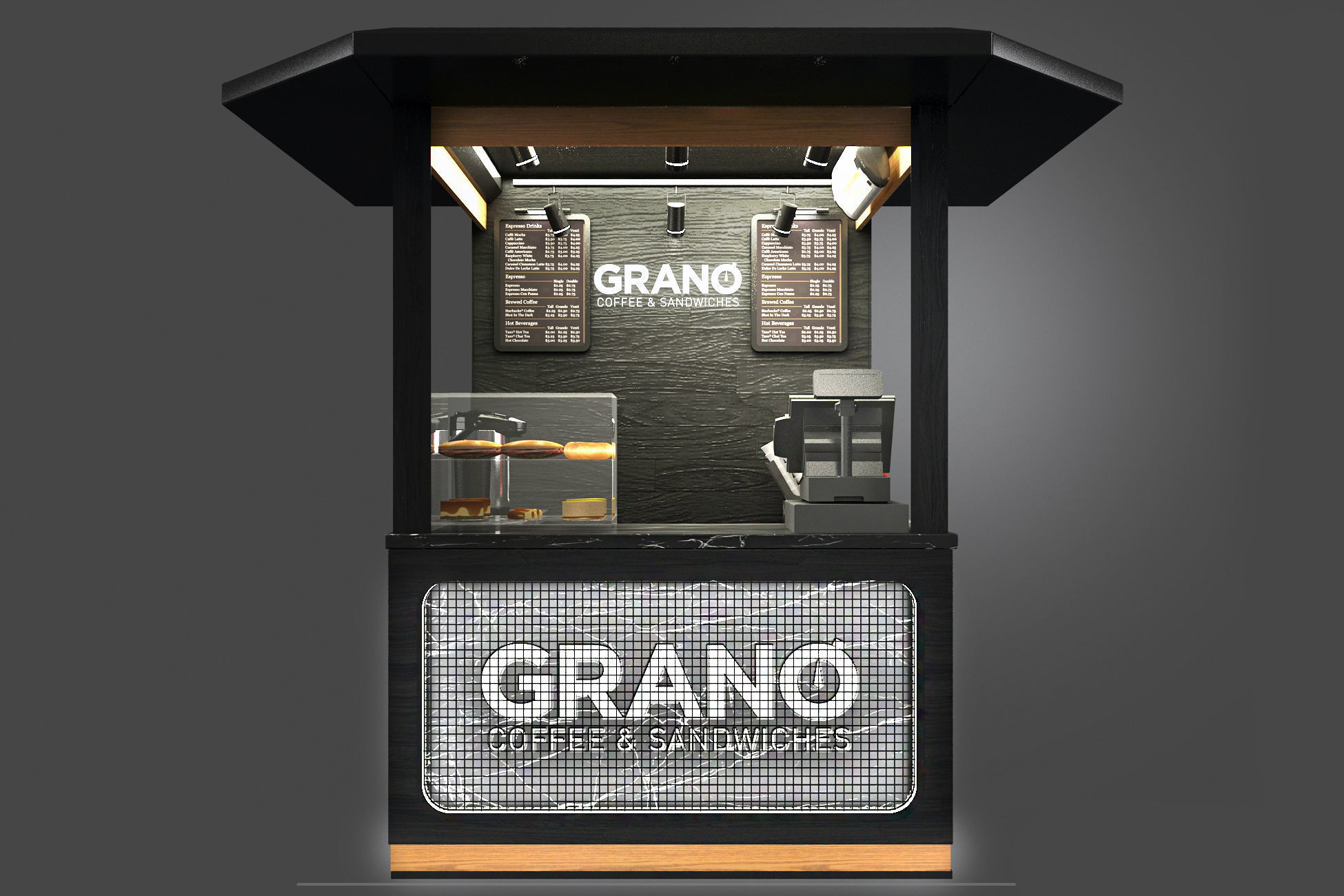 Cafe Bar New design 3d model 3D model_1