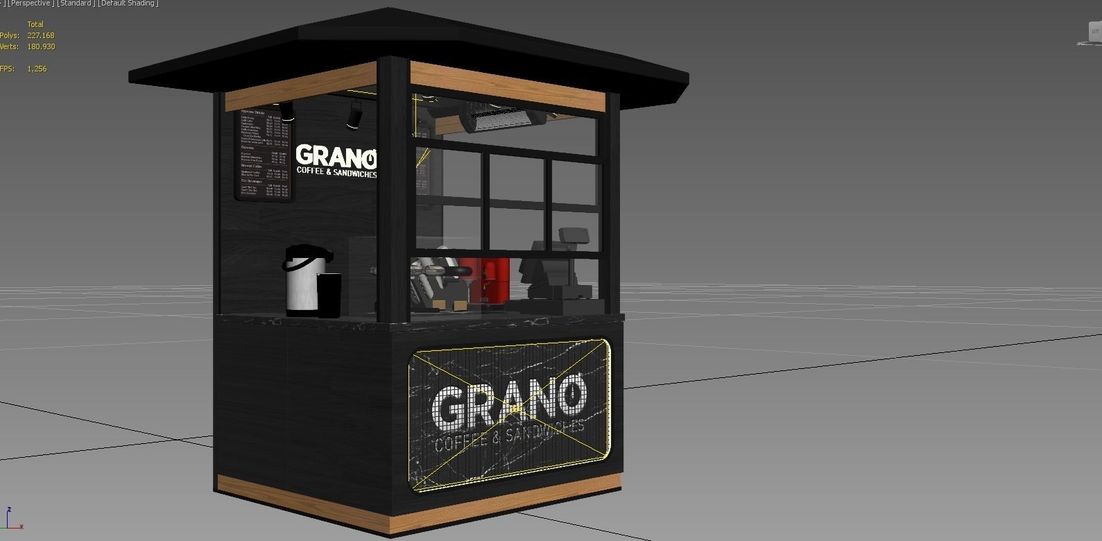 Cafe Bar New design 3d model 3D model_2