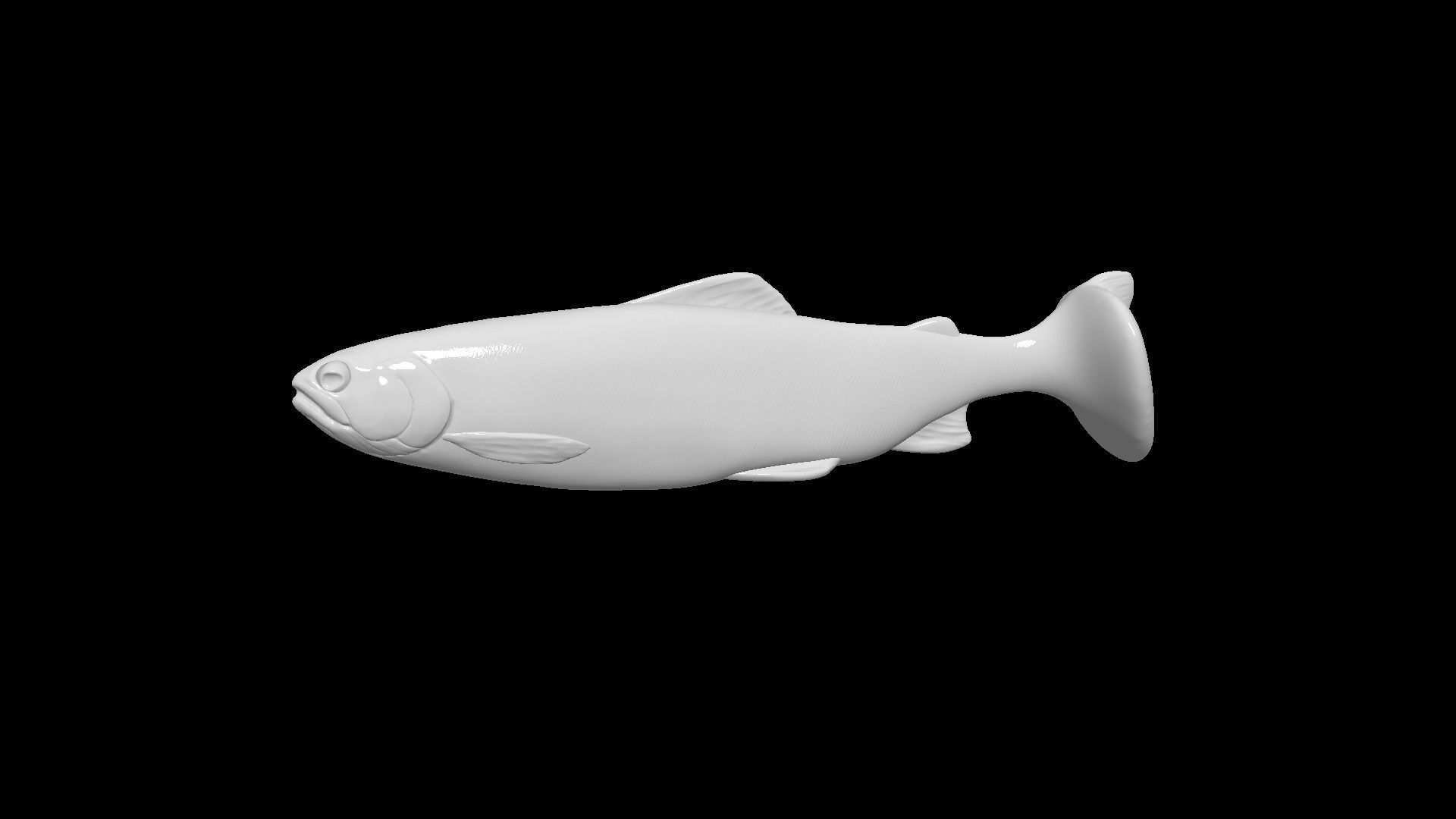 Trout soft bait 3d print 3D print model_1