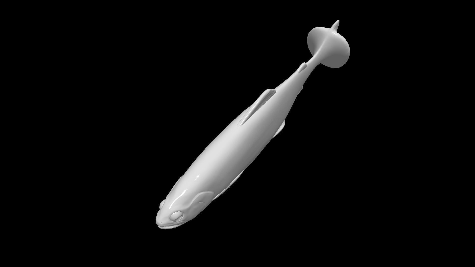 Trout soft bait 3d print 3D print model_6